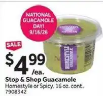 Stop&Shop Stop & Shop Guacamole offer