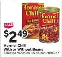 Stop&Shop Hormel Chilli With or Without Beans offer