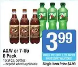 Shaw's A&W or 7-Up offer