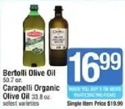 Shaw's Bertolli Olive Oil, Carapelli Organic Olive Oil offer