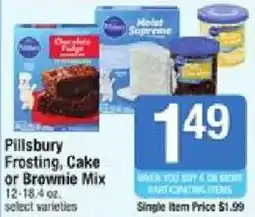 Shaw's Pillsbury Frosting, Cake or Brownie Mix offer