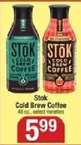 Shaw's Stok Cold Brew Coffee offer