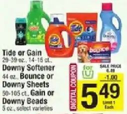 Shaw's Tide or Gain offer