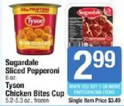 Shaw's Sugardale Sliced Pepperoni offer