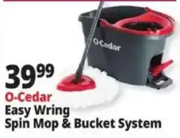 Ocean State Job Lot O-Cedar Easy Wring Spin Mop & Bucket System offer