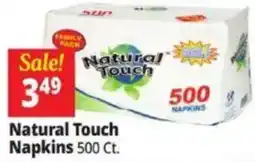 Ocean State Job Lot Natural Touch Napkins offer