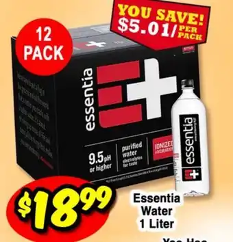 Western Beef Essentia Water offer