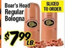 Western Beef Boar's Head Regular Bologna offer