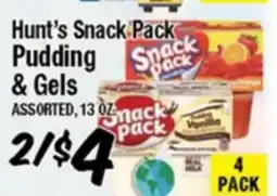 Western Beef Hunt's Snack Pack Pudding & Gels offer