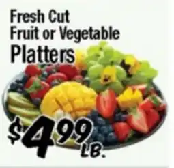 Western Beef Fresh Cut Fruit or Vegetable Platters offer