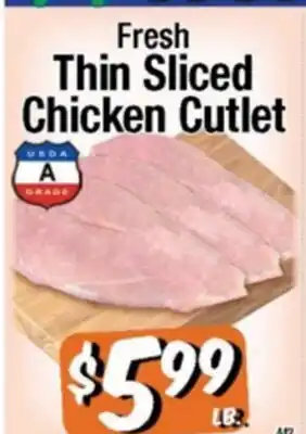 Western Beef Fresh Thin Sliced Chicken Cutlet offer