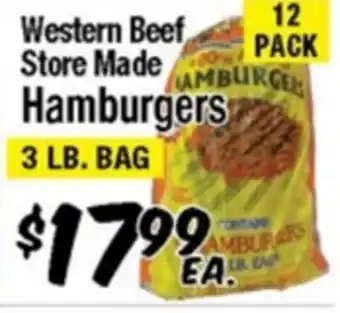 Western Beef Western Beef Store Made Hamburgers offer