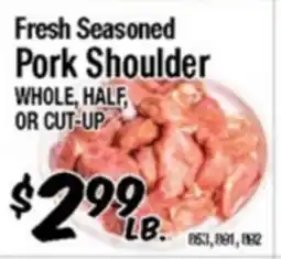 Western Beef Fresh Seasoned Pork Shoulder offer