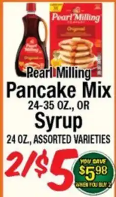 Western Beef Pearl Milling Pancake Mix 24-35 OZ., OR Syrup 24 OZ., ASSORTED VARIETIES offer