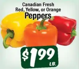 Western Beef Canadian Fresh Red, Yellow, or Orange Peppers offer