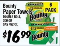 Western Beef BOUNTY PAPER TOWELS offer