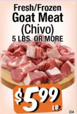 Western Beef Fresh/Frozen Goat Meat (Chivo) offer