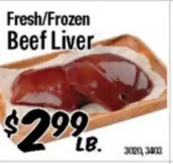 Western Beef Fresh/Frozen Beef Liver offer