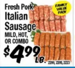 Western Beef Fresh Pork Italian Sausage offer