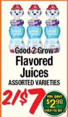 Western Beef Good 2 Grow Flavored Juices offer