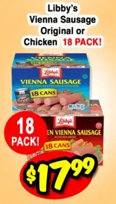 Western Beef Libby's Vienna Sausage Original or Chicken offer