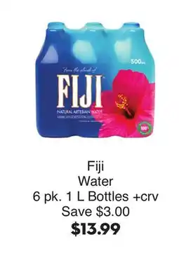 Bristol Farms Fiji Water offer