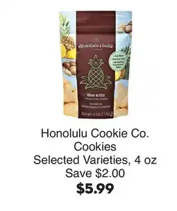 Bristol Farms Honolulu Cookie Co. Cookies offer