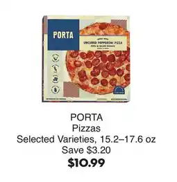 Bristol Farms PORTA Pizzas offer
