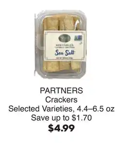 Bristol Farms PARTNERS Crackers offer