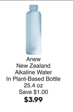 Bristol Farms Anew New Zealand Alkaline Water offer