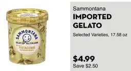 Bristol Farms Sammontana IMPORTED GELATO offer
