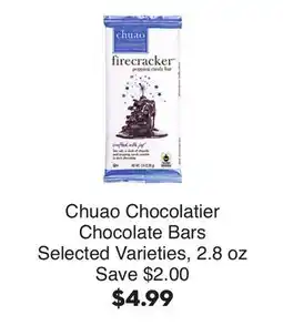 Bristol Farms Chuao Chocolatier Chocolate Bars offer