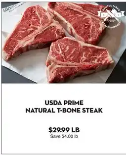 Bristol Farms USDA PRIME NATURAL T-BONE STEAK offer