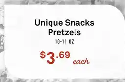 Standard Market Unique Snacks Pretzels offer
