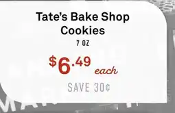 Standard Market Tate's Bake Shop Cookies offer