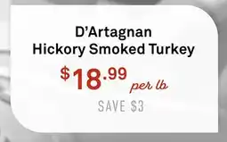 Standard Market D'Artagnan Hickory Smoked Turkey offer
