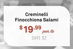 Standard Market Creminelli Finocchiona Salami offer