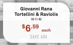 Standard Market Giovanni Rana Tortellini & Raviolis offer