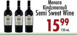 Garden Fresh Market Menora Kindzmarauli Semi Sweet Wine offer