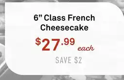 Standard Market 6 Class French Cheesecake offer