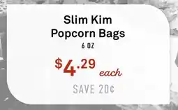 Standard Market Slim Kim Popcorn Bags offer
