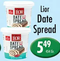 Garden Fresh Market Lior Date Spread offer
