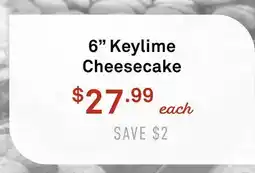 Standard Market 6 Keylime Cheesecake offer