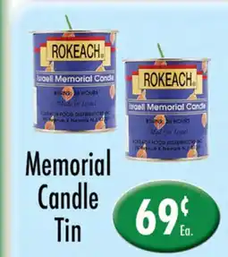 Garden Fresh Market Memorial Candle Tin offer