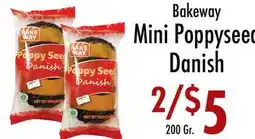 Garden Fresh Market Bakeway Mini Poppyseed Danish offer