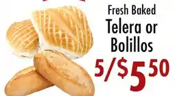 Garden Fresh Market Fresh Baked Telera or Bolillos offer