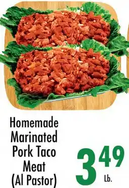 Garden Fresh Market Homemade Marinated Pork Taco Meat (Al Pastor) offer