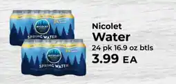Sunset Foods Nicolet Water offer