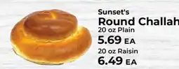 Sunset Foods Sunset's Round Challah offer