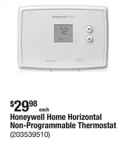 The Home Depot Honeywell Home Horizontal Non-Programmable Thermostat offer